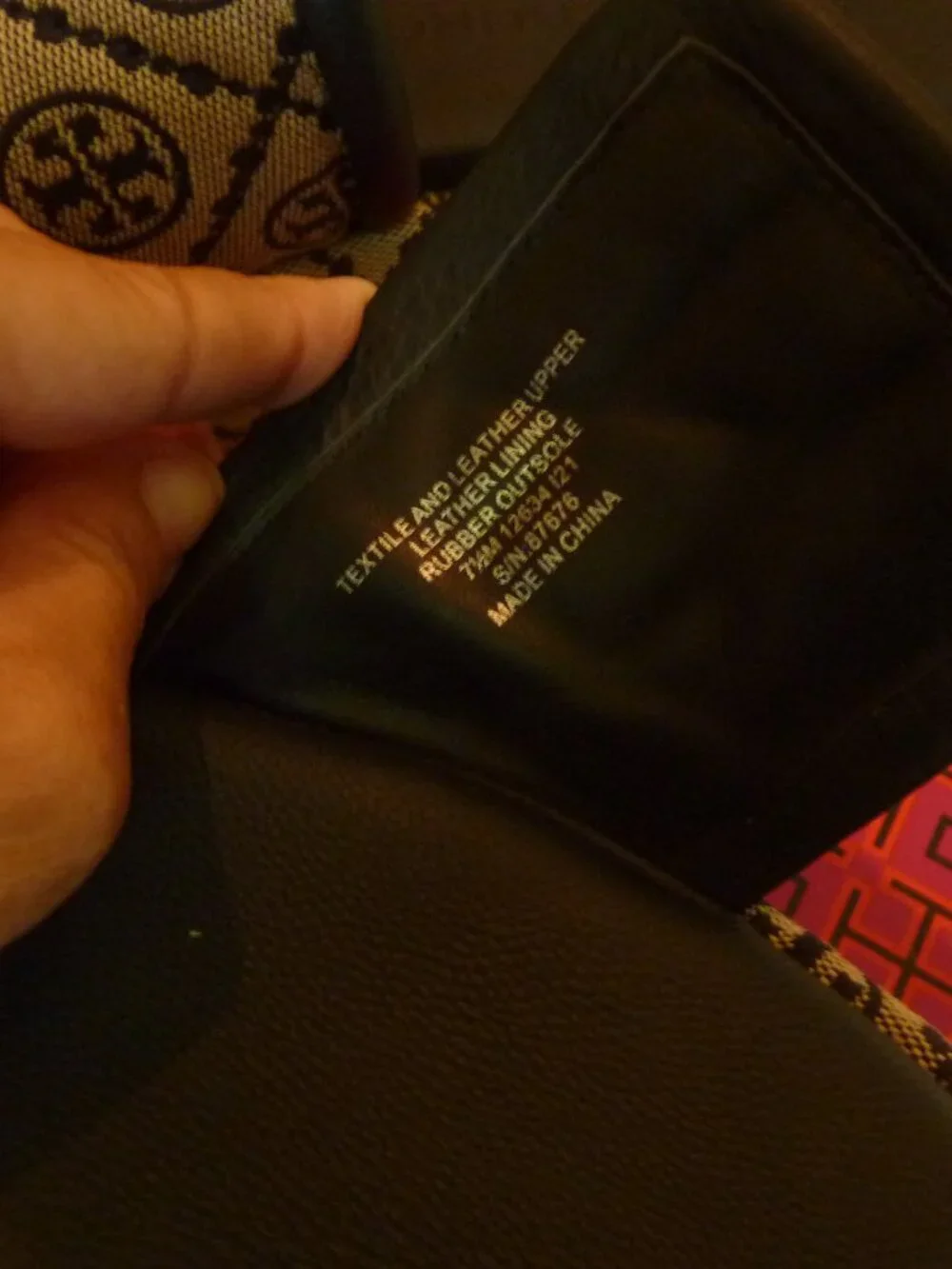 Tory Burch Navy Logo Jacquard Bubble Slides